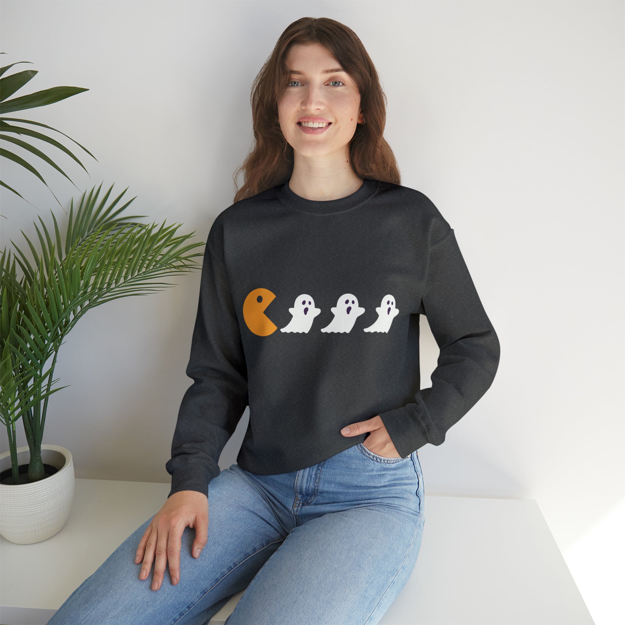 Ghost PAC Man Crewneck Sweatshirt