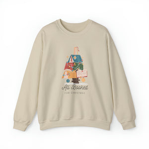 Christmas All Booked Crewneck Sweatshirt