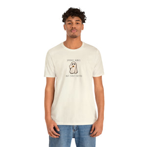 Spooky Vibes but coffee Short Sleeve Tee