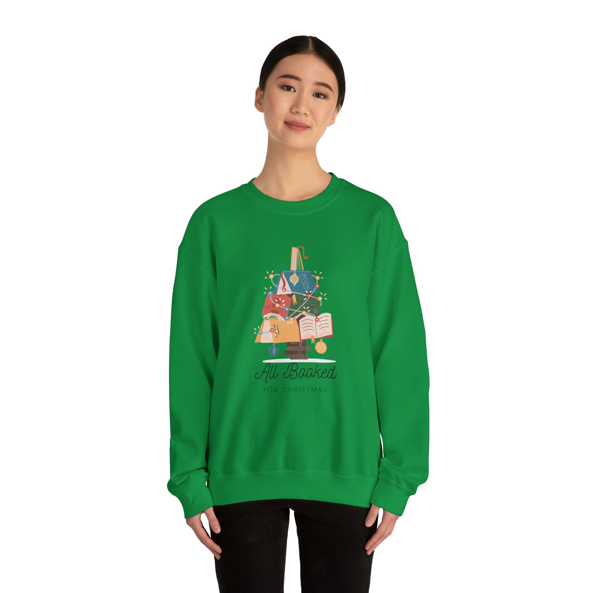Christmas All Booked Crewneck Sweatshirt