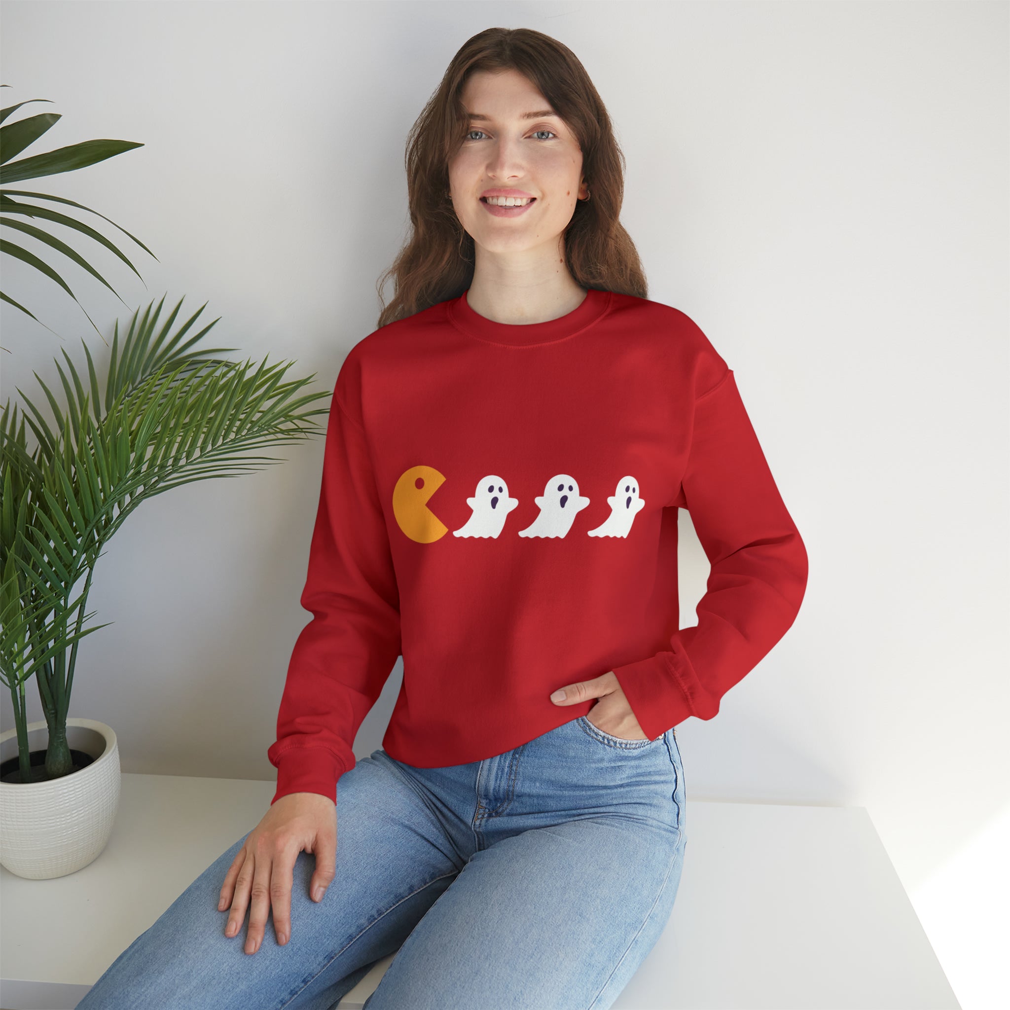 Ghost PAC Man Crewneck Sweatshirt