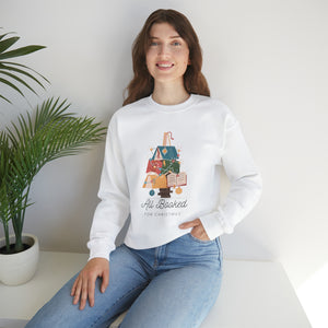 Christmas All Booked Crewneck Sweatshirt