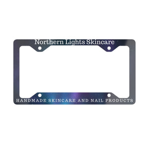 Northern Lights Skincare Metal License Plate Frame