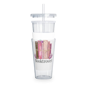 Booktrovert Plastic Tumbler with Straw