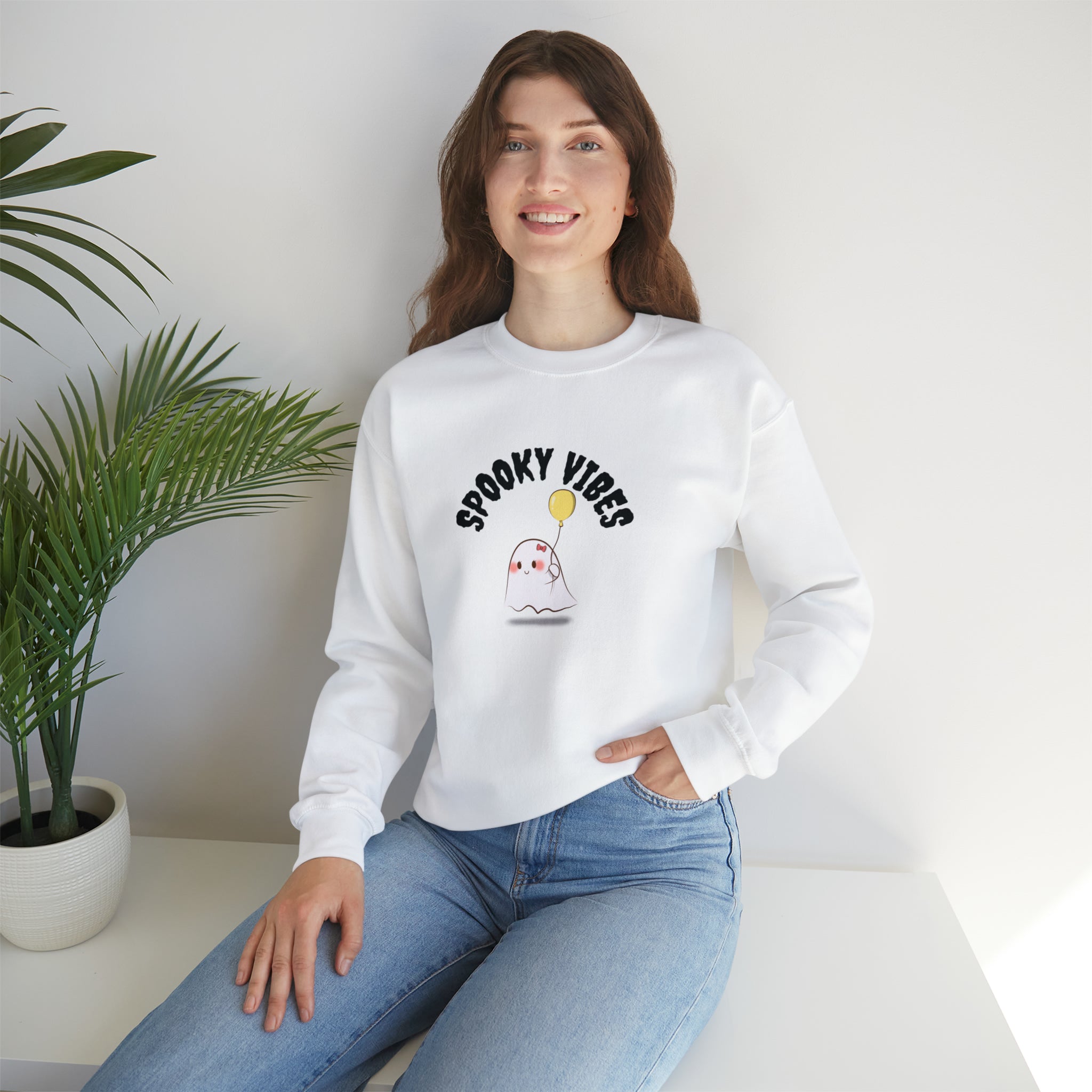 Cute Spooky Vibes Crewneck Sweatshirt