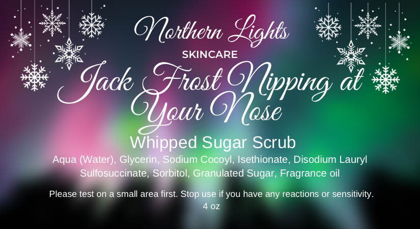 Jack Frost Nipping at Your Nose Whipped Sugar Scrub